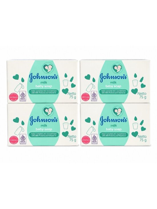 Johnson Other - Johnson's Baby Milk Bar Soap 75g Set of 4